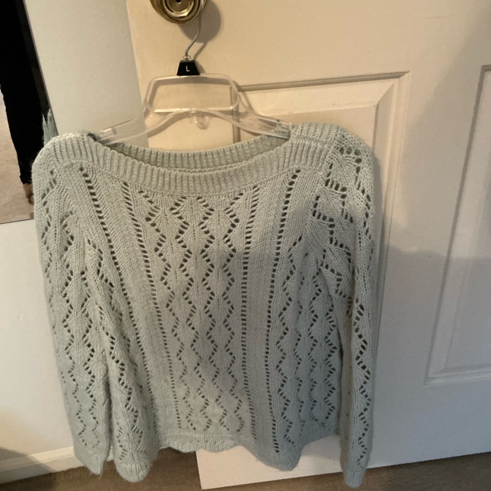 LOFT Women's Soft Sage Knit Sweater - Picture 3 of 3